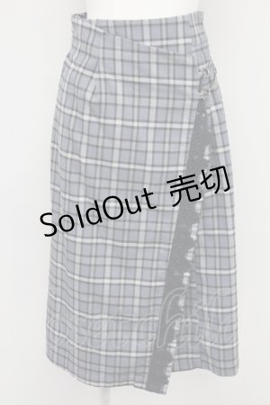 画像: 【SALE】axes femme / サイドプリーツナロースカート  グレー T-25-10-24-029-AX-SK-SA-ZT411