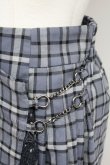 画像3: axes femme / サイドプリーツナロースカート  グレー T-25-10-24-029-AX-SK-SA-ZT (3)