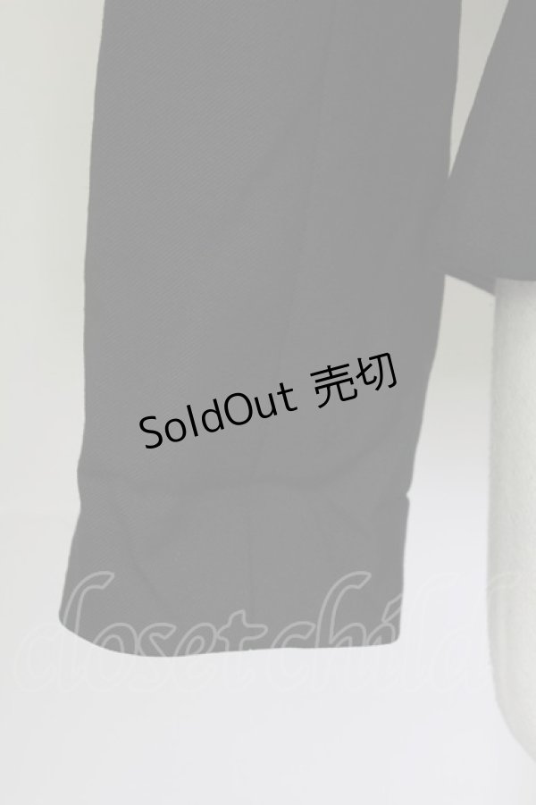 画像4: PEACE NOW / ジップアップ編み上げジャケット M ブラック T-25-10-24-016-PU-JA-SA-ZT410 (4)