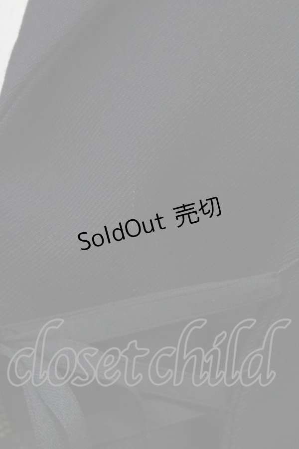 画像5: PEACE NOW / ジップアップ編み上げジャケット M ブラック T-25-10-24-016-PU-JA-SA-ZT410 (5)