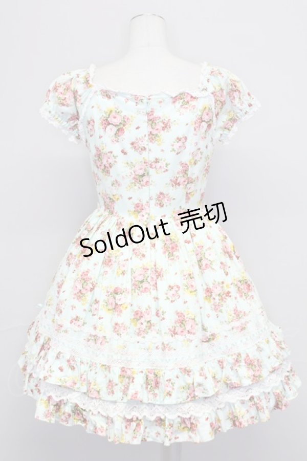 画像2: Angelic Pretty / フラワーブーケワンピース  サックス T-25-10-24-017-AP-OP-SA-ZT (2)