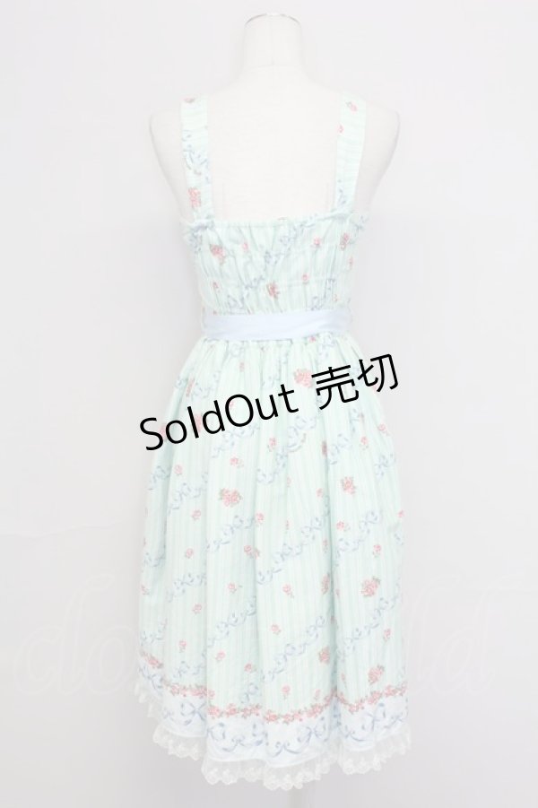 画像2: Innocent World / ベランジェールローズジャンパースカート M ミント T-25-10-24-018-IW-OP-SA-ZT411 (2)