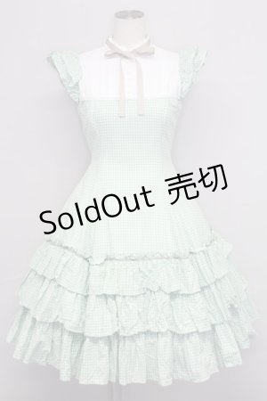 画像: Victorian maiden / ドロシードールワンピース  ミントチェック T-25-10-24-019-CL-OP-SA-ZT