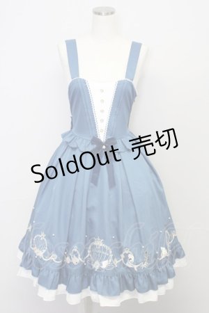 画像: 【SALE】Amavel / Princesse Sireneジャンパースカート  ブルー T-25-10-25-021-CA-OP-SA-ZT435