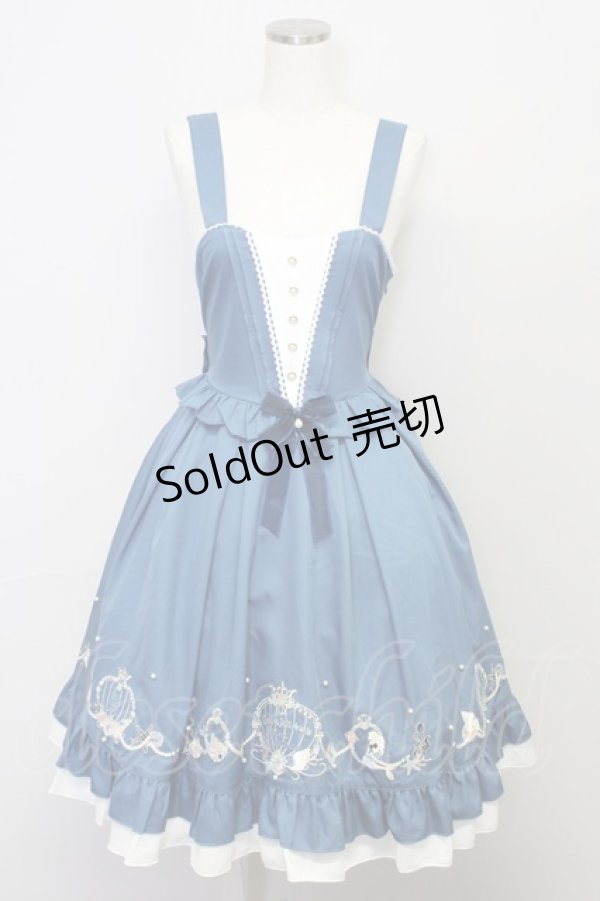 画像1: 【SALE】Amavel / Princesse Sireneジャンパースカート  ブルー T-25-10-25-021-CA-OP-SA-ZT435 (1)