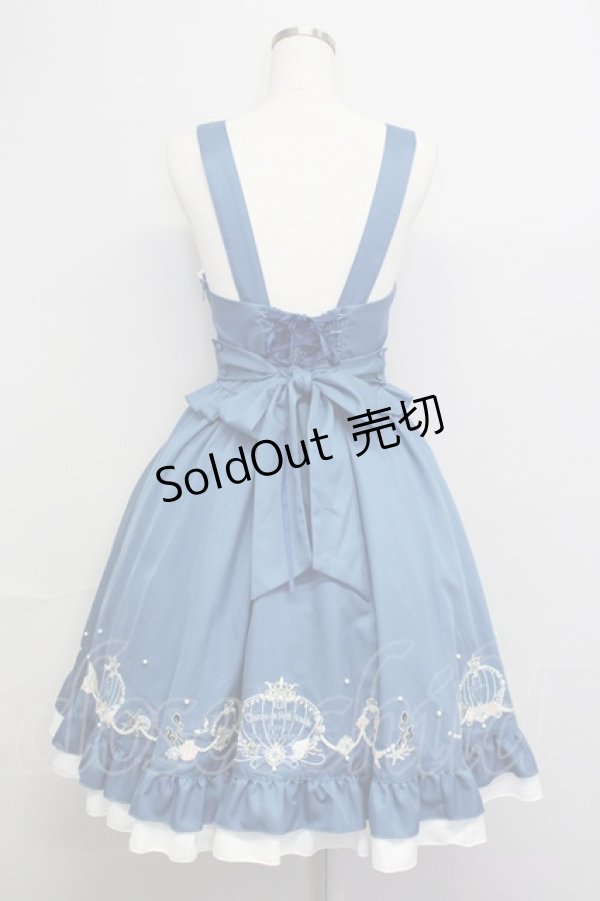 画像2: 【SALE】Amavel / Princesse Sireneジャンパースカート  ブルー T-25-10-25-021-CA-OP-SA-ZT435 (2)