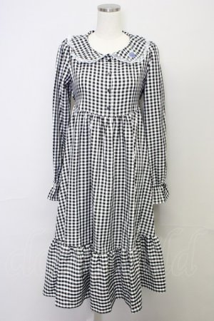 画像: FLC / 星名桜子/ギンガムチェックワンピース S 黒 T-25-10-25-025-LO-OP-SA-ZT435