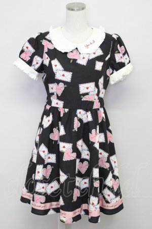 画像: Ank Rouge / レターptワンピース  黒 T-25-10-25-027-CA-OP-SA-ZT428