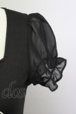 画像3: Ank Rouge / ハートアロープリントギンガムチェック切替半袖ワンピース  黒Ｘ白チェック T-25-10-25-028-CA-OP-SA-ZT (3)
