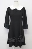 画像1: LODISPOTTO / パール刺繍襟ワンピース M 黒Ｘ白 T-25-10-25-032-LO-OP-SA-ZT (1)