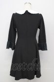 画像2: LODISPOTTO / パール刺繍襟ワンピース M 黒Ｘ白 T-25-10-25-032-LO-OP-SA-ZT (2)