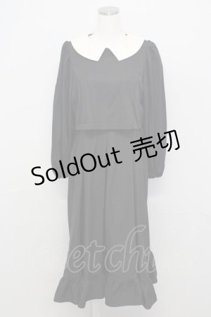 画像: m petit by misako / サンリオキャラクターズコラボ クロミワッペン付きワンピース M 黒 T-25-10-25-035-LO-OP-SA-ZT