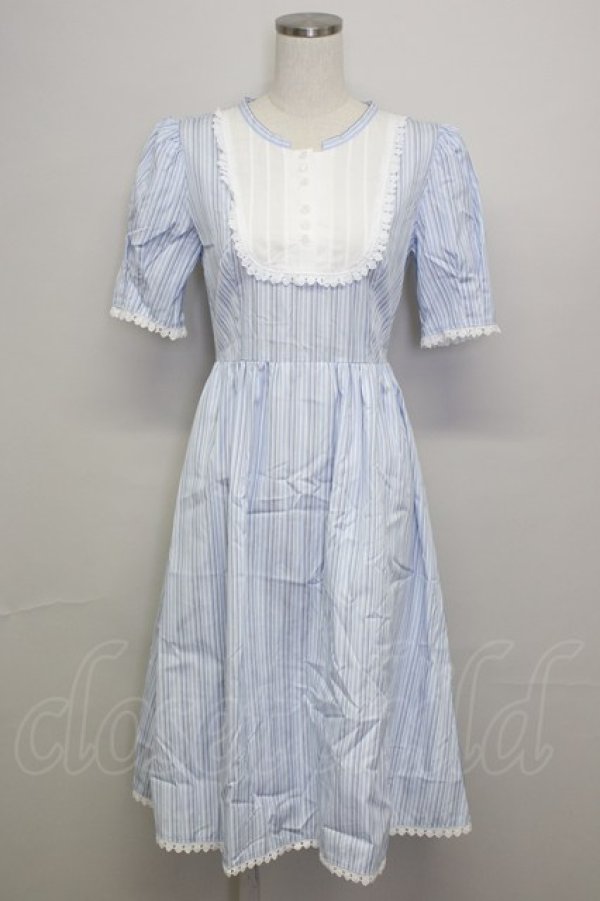 画像1: MILK / ドールハウスdress  サックス T-25-10-25-007-ML-OP-SA-ZT (1)