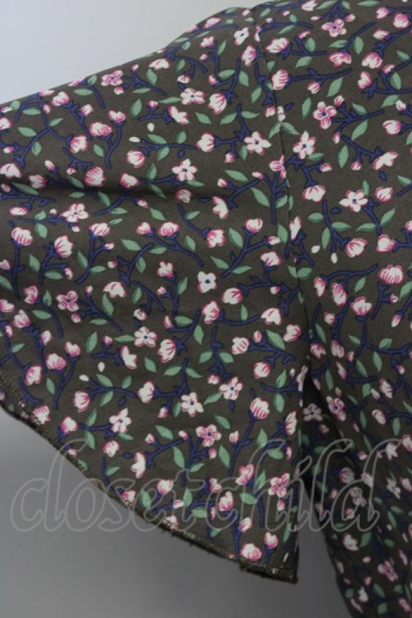 画像4: LODISPOTTO / ミニフラワープリントワンピース  ブラウン T-25-10-25-013-LO-OP-SA-ZT405 (4)