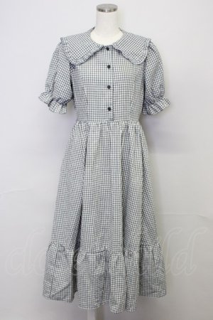 画像: m petit by misako / AM*ギンガムCHKワンピース L 黒Ｘ白 T-25-10-25-016-LO-OP-SA-ZT423