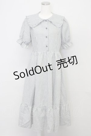 画像: m petit by misako / AM*ギンガムCHKワンピース L 黒Ｘ白 T-25-10-25-016-LO-OP-SA-ZT423