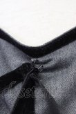 画像5: Fi.n.t / ハイウエスト切替ベロアリボン使いワンピース【洗える】  グレー T-25-10-25-017-CA-OP-SA-ZT (5)