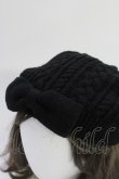 画像4: PINK HOUSE / リボンニット帽  黒 T-25-10-29-019-LO-AC-SA-ZT (4)
