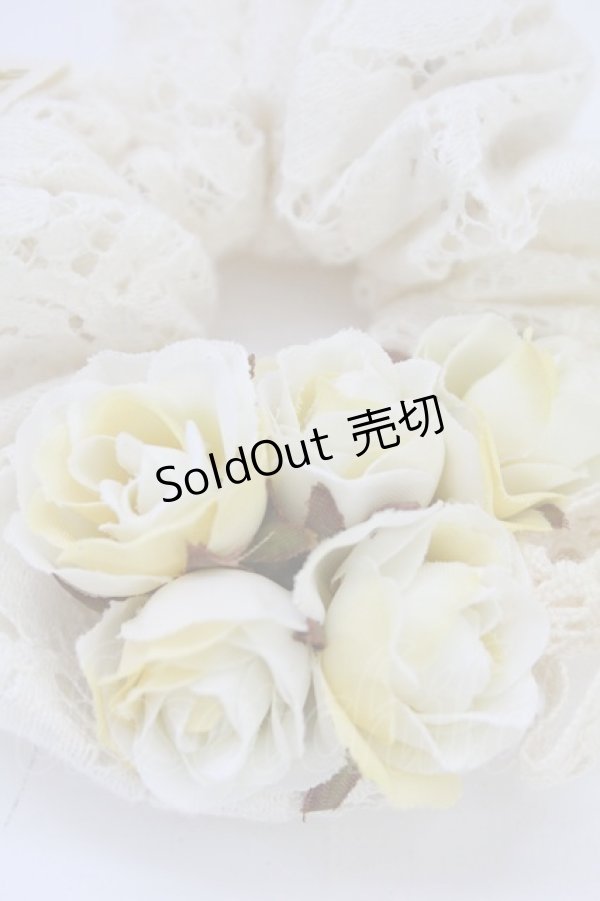 画像2: PINK HOUSE / ローズレースシュシュ  アイボリーＸイエロー T-25-10-29-020-LO-AC-SA-ZT (2)