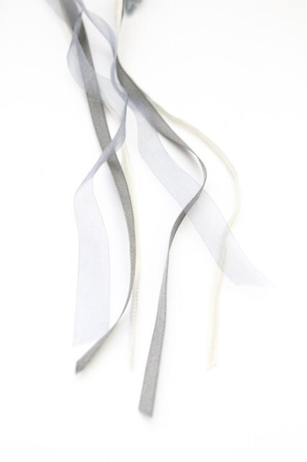 画像3: INGEBORG / オーガンジーフラワーリボン  青 T-25-10-29-022-LO-AC-SA-ZT (3)