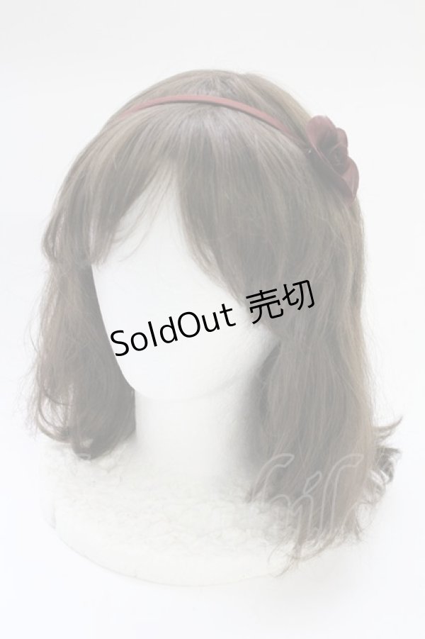 画像1: INGEBORG / カメリアカチューシャ  ブラウン T-25-10-29-023-LO-AC-SA-ZT486 (1)