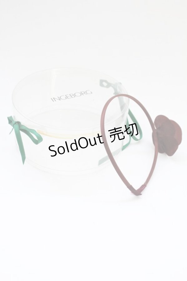 画像4: INGEBORG / カメリアカチューシャ  ブラウン T-25-10-29-023-LO-AC-SA-ZT486 (4)