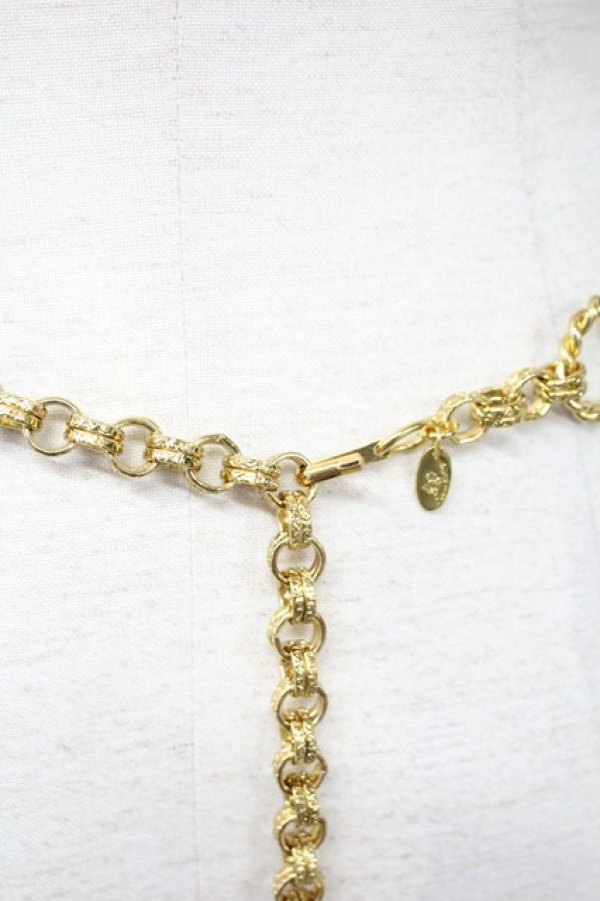 画像4: KETTY / パールチェーンベルト  白Ｘゴールド T-25-10-29-034-EL-AC-SA-ZT (4)