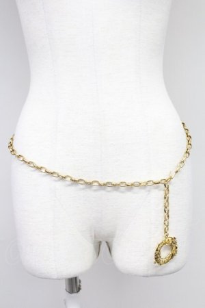 画像: INGEBORG / カメリアチェーンベルト  ゴールド T-25-10-29-035-LO-AC-SA-ZT