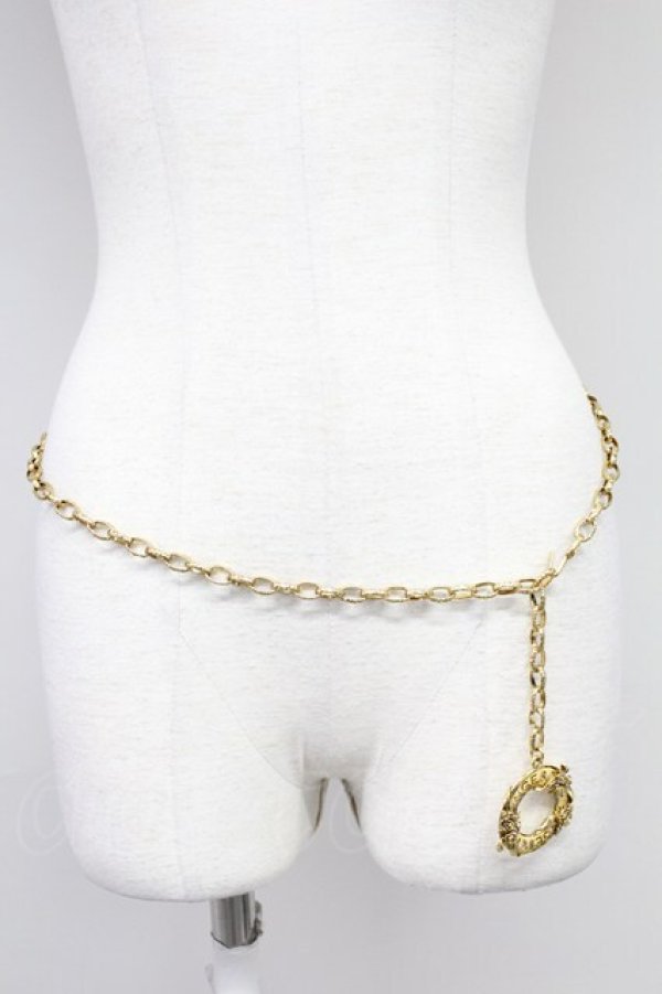 画像1: INGEBORG / カメリアチェーンベルト  ゴールド T-25-10-29-035-LO-AC-SA-ZT (1)