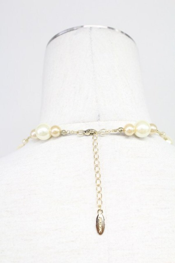 画像2: INGEBORG / パールチェーンネックレス  白Ｘゴールド T-25-10-29-038-LO-AC-SA-ZT (2)