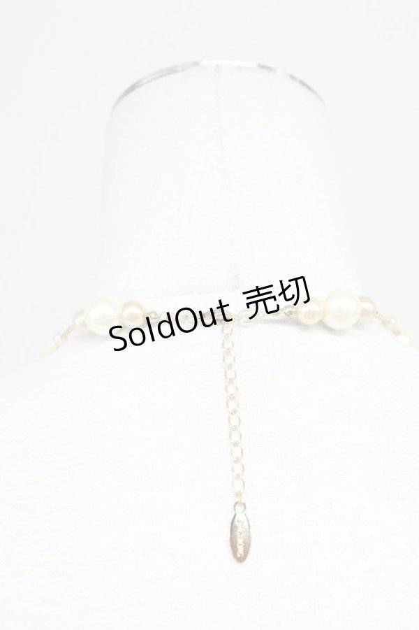 画像2: 【SALE】INGEBORG / パールチェーンネックレス  白Ｘゴールド T-25-10-29-038-LO-AC-SA-ZT434-F002 (2)
