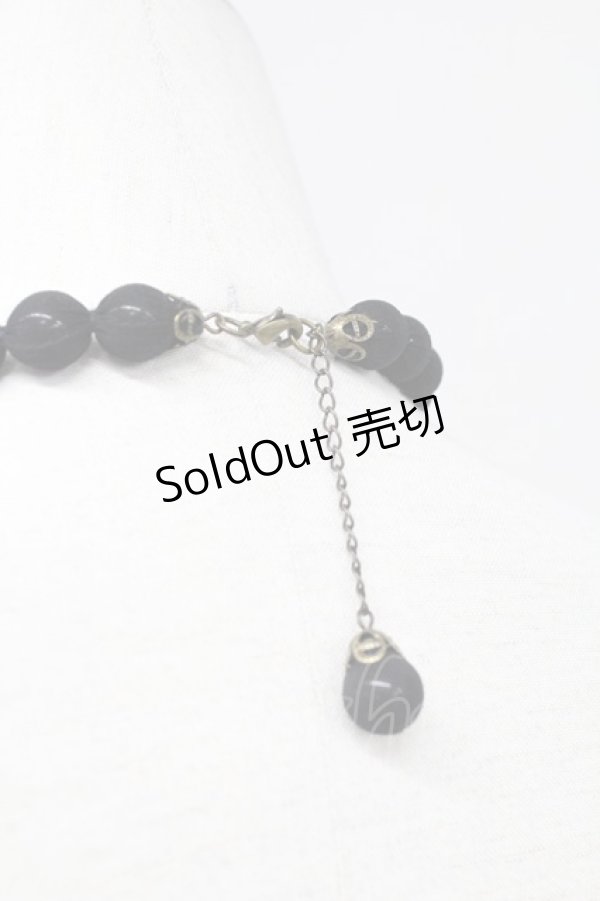 画像2: PINK HOUSE / オーガンジー重ねネックレス  黒 T-25-10-29-039-LO-AC-SA-ZT (2)