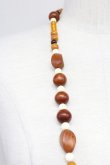 画像3: INGEBORG / ウッドパールネックレス  ブラウン T-25-10-29-041-LO-AC-SA-ZT (3)