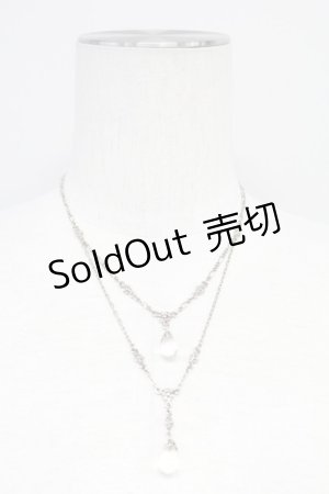 画像: 【SALE】INGEBORG / しずく&チェーンネックレス  シルバー T-25-10-29-043-LO-AC-SA-ZT434