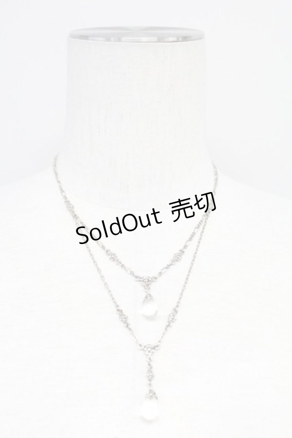 画像1: 【SALE】INGEBORG / しずく&チェーンネックレス  シルバー T-25-10-29-043-LO-AC-SA-ZT434 (1)