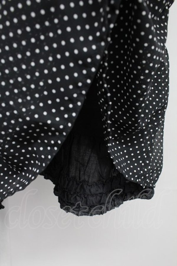 画像6: PINK HOUSE / シフォンドットキャミブラウス  黒Ｘ白 T-25-10-29-003-LO-BL-SA-ZT (6)