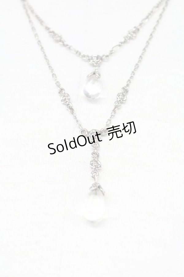 画像3: 【SALE】INGEBORG / しずく&チェーンネックレス  シルバー T-25-10-29-043-LO-AC-SA-ZT434 (3)