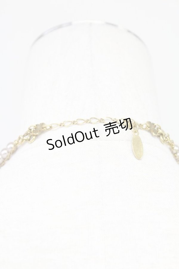 画像2: INGEBORG / フラワーパールチェーンネックレス  ピンクＸゴールド T-25-10-29-044-LO-AC-SA-ZT (2)