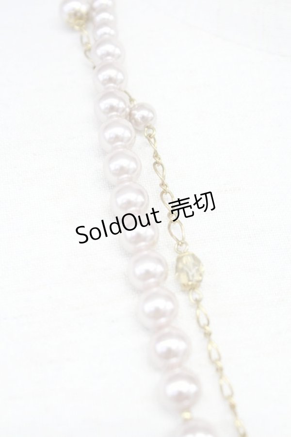 画像4: INGEBORG / フラワーパールチェーンネックレス  ピンクＸゴールド T-25-10-29-044-LO-AC-SA-ZT (4)