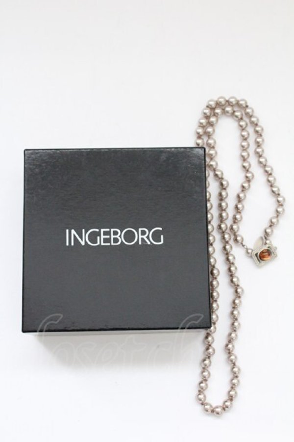 画像3: INGEBORG / パールネックレス  ピンクＸシルバー T-25-10-29-048-LO-AC-SA-ZT (3)