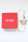 画像6: PINK HOUSE / 蝶レースモチーフネックレス  白 T-25-10-29-049-LO-AC-SA-ZT (6)
