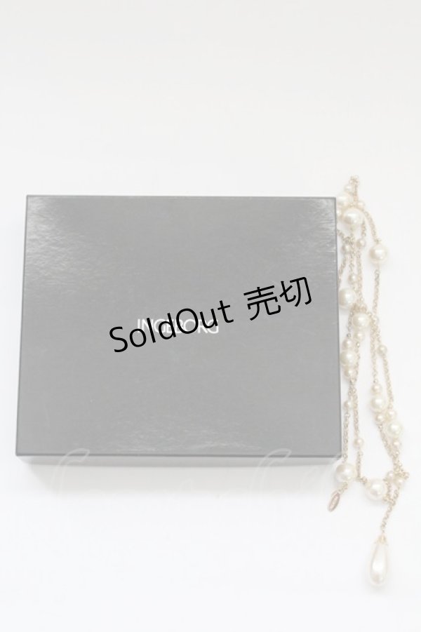 画像4: INGEBORG / パールチェーンベルト  白Ｘゴールド T-25-10-29-051-LO-ZA-SA-ZT432 (4)