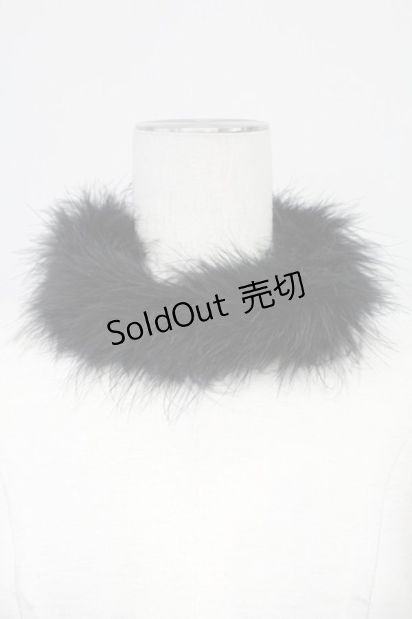 画像1: PINK HOUSE / ファーチョーカー  黒 T-25-10-29-052-LO-AC-SA-ZT (1)