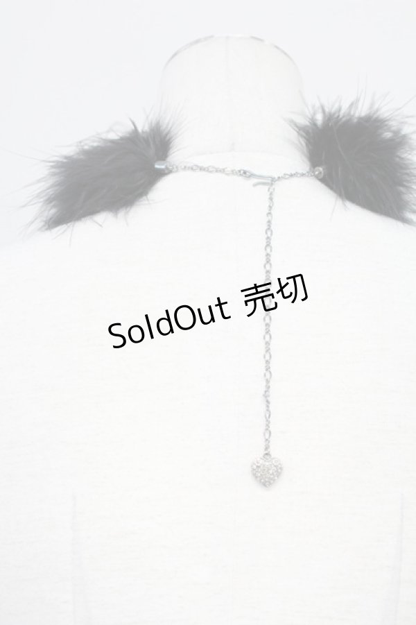 画像2: PINK HOUSE / ファーチョーカー  黒 T-25-10-29-052-LO-AC-SA-ZT (2)