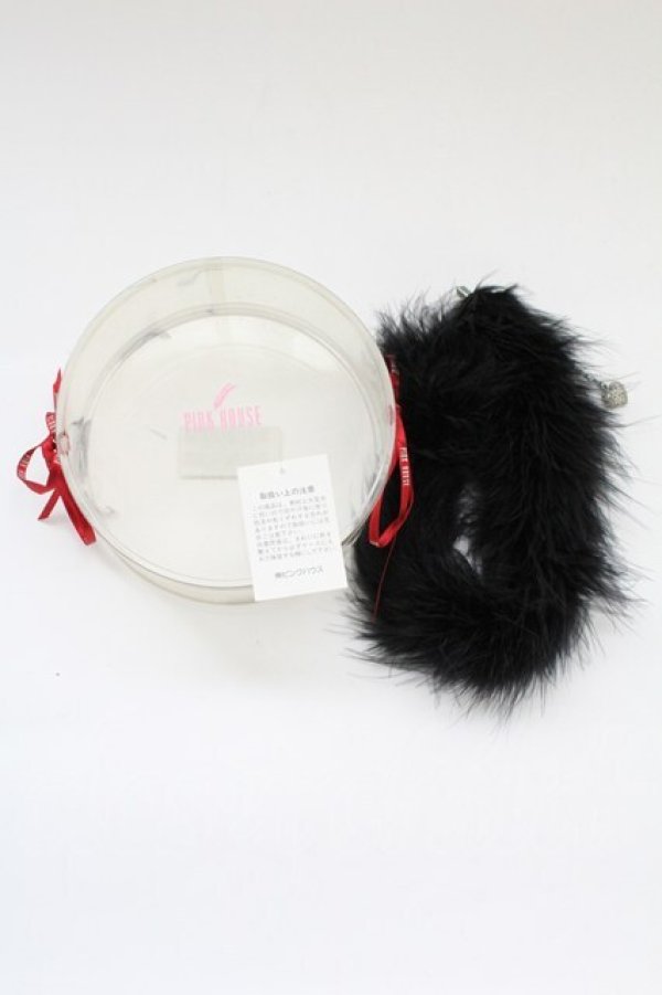 画像4: PINK HOUSE / ファーチョーカー  黒 T-25-10-29-052-LO-AC-SA-ZT (4)