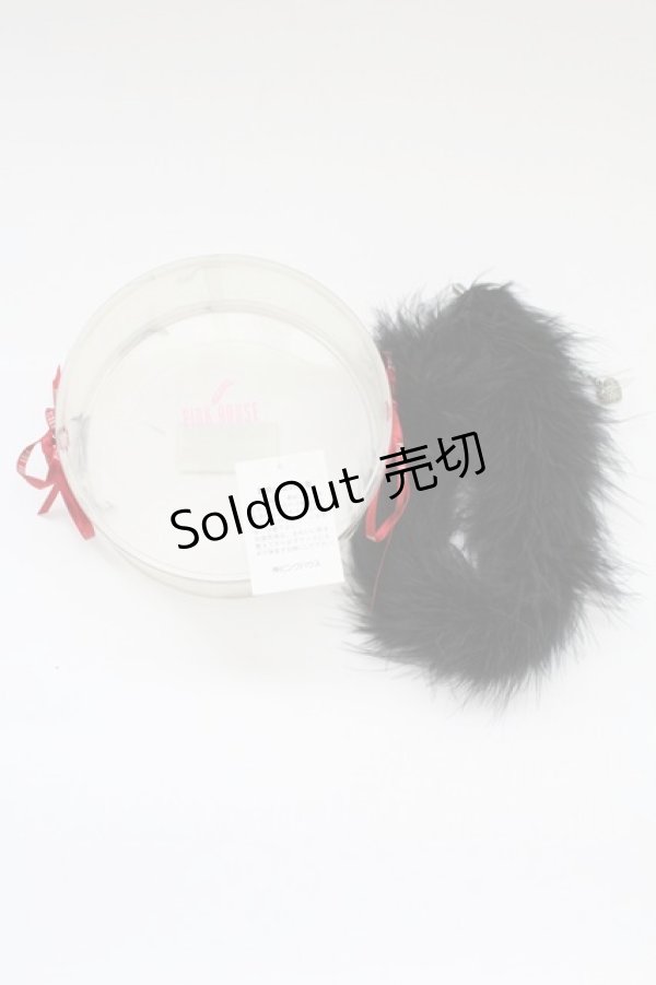 画像4: PINK HOUSE / ファーチョーカー  黒 T-25-10-29-052-LO-AC-SA-ZT (4)