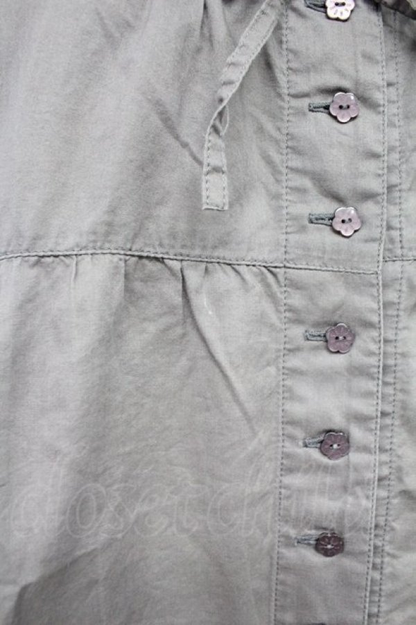 画像6: PINK HOUSE / ローズプリント切替半袖チュニックワンピース  パープル T-25-10-29-004-LO-OP-SA-ZT430 (6)