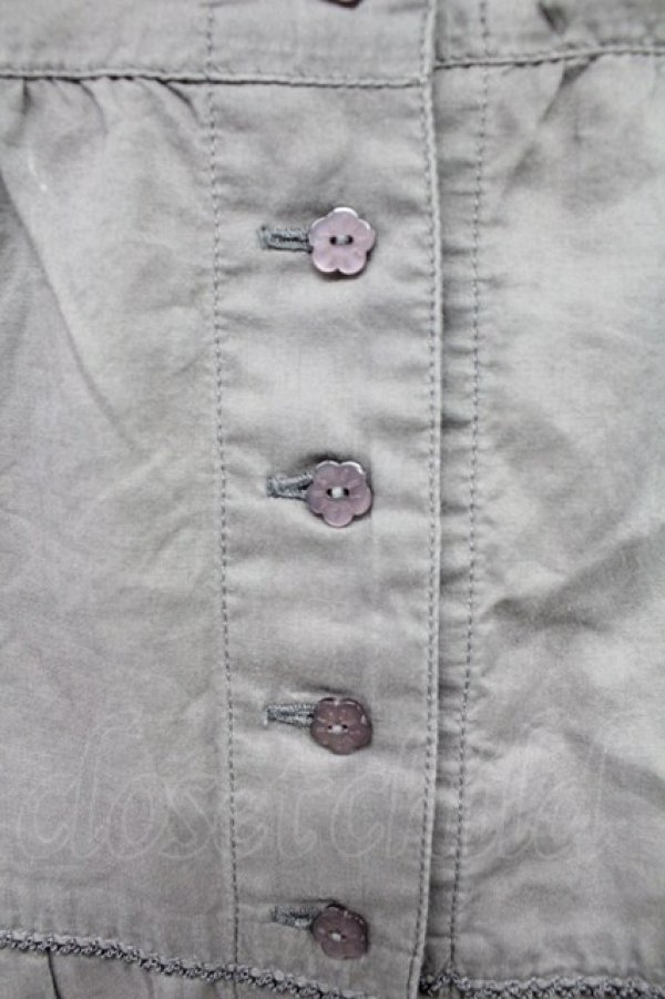 画像7: PINK HOUSE / ローズプリント切替半袖チュニックワンピース  パープル T-25-10-29-004-LO-OP-SA-ZT430 (7)