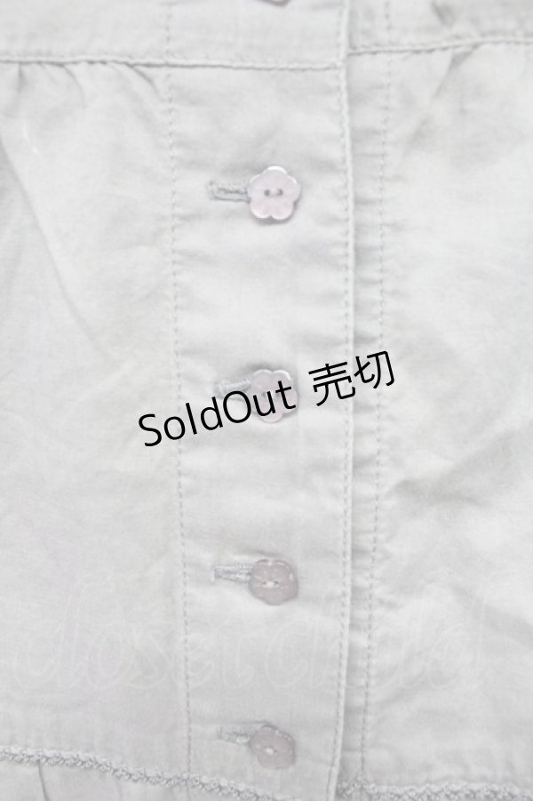 画像7: 【SALE】PINK HOUSE / ローズプリント切替半袖チュニックワンピース  パープル T-25-10-29-004-LO-OP-SA-ZT430 (7)