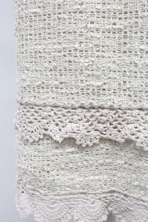 画像4: INGEBORG / フラワーニットモチーフスカート 13 アイボリー T-25-10-29-005-LO-SK-SA-ZT (4)